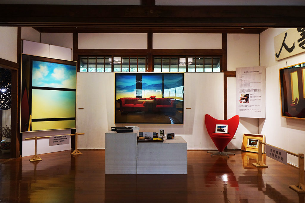 黃志能教授以「寂光‧Sabishi」為主題,於昭和J十八/嘉義市史蹟資料館展出