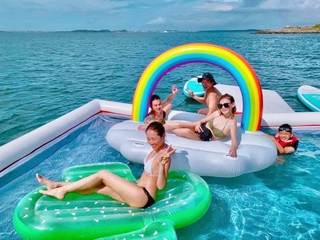 全台唯一海上游泳池
