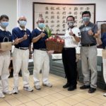 ▲「警察節快樂!」 慈濟祝福一分局員警「蘋蘋安安」 (圖/台中市警察局 提供)