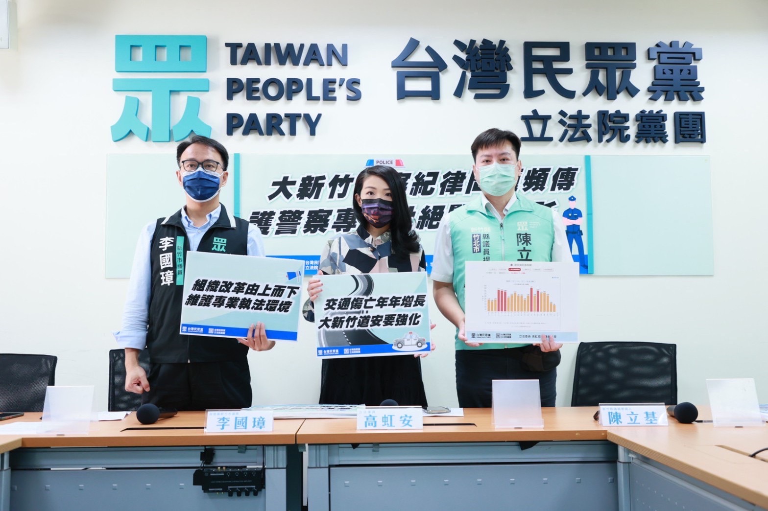 天虹事件/道安警紀問題浮上檯面 民眾黨:杜絕不當關說請託 32 民眾黨立委高虹安
