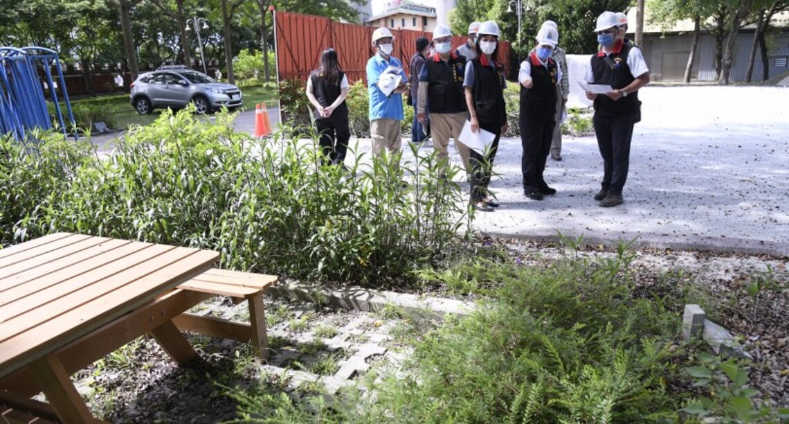 知卡宣公園重塑改造計畫工程即將完工    縣長徐榛蔚前往視察 確保設施使用品質
