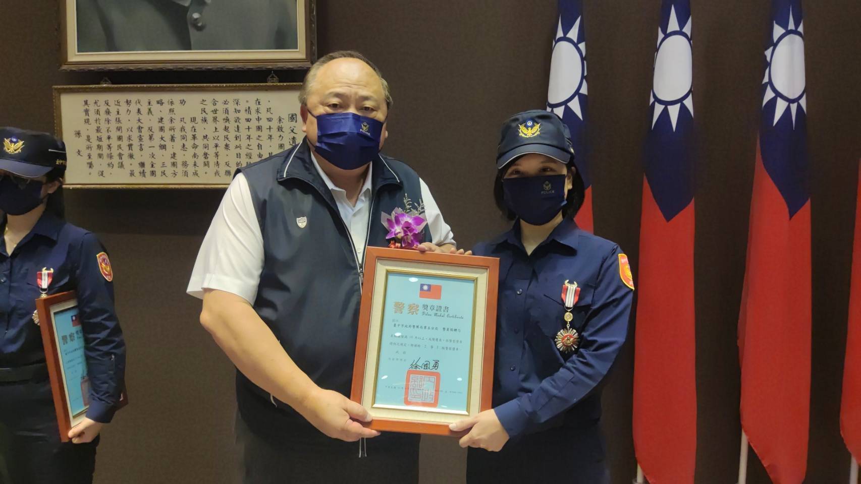 ▲第五分局警員張皪勻 (圖/台中市警察局 提供)