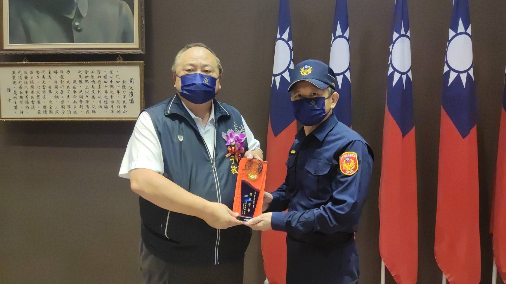 ▲第三分局副分局長劉安邦 (圖/台中市警察局 提供)