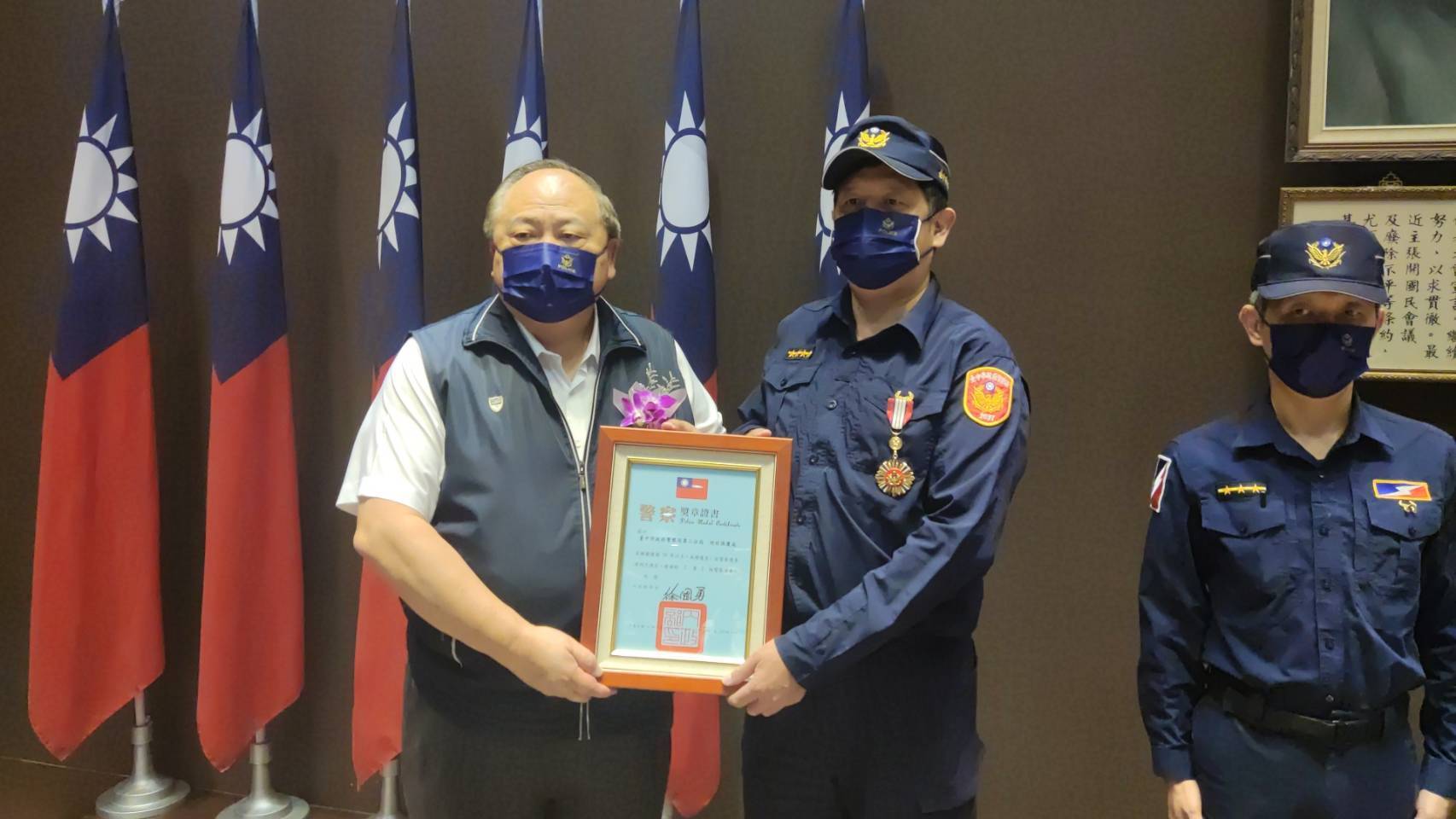 ▲第二分局巡佐張慶成 (圖/台中市警察局 提供)