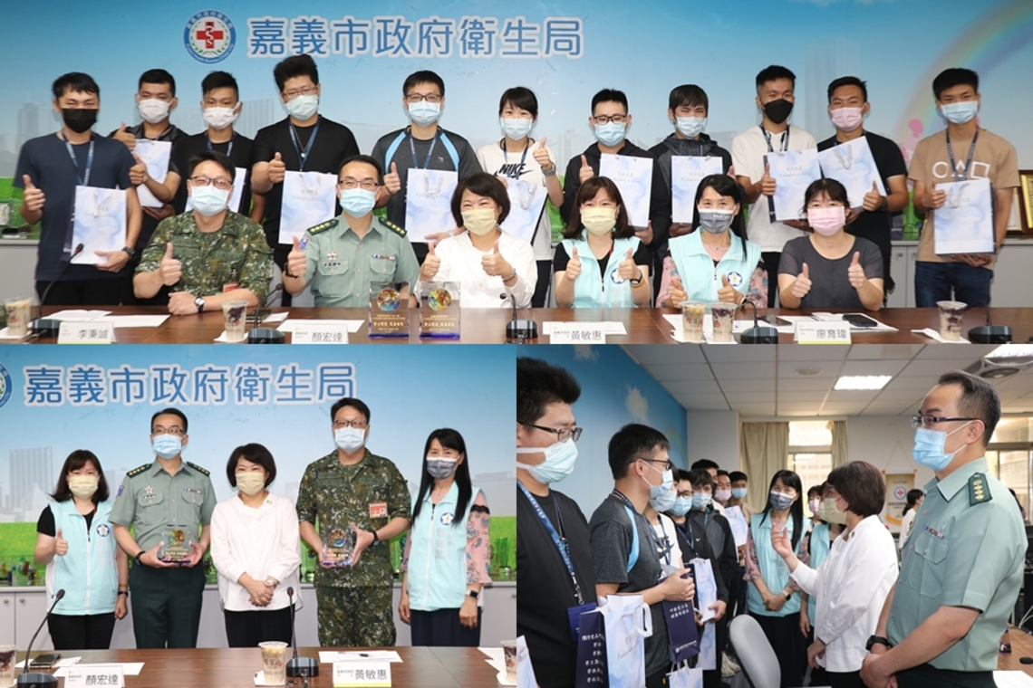 國軍弟兄齊心戰疫 護嘉佑民 嘉義市長黃敏惠感謝國軍支援防疫工作