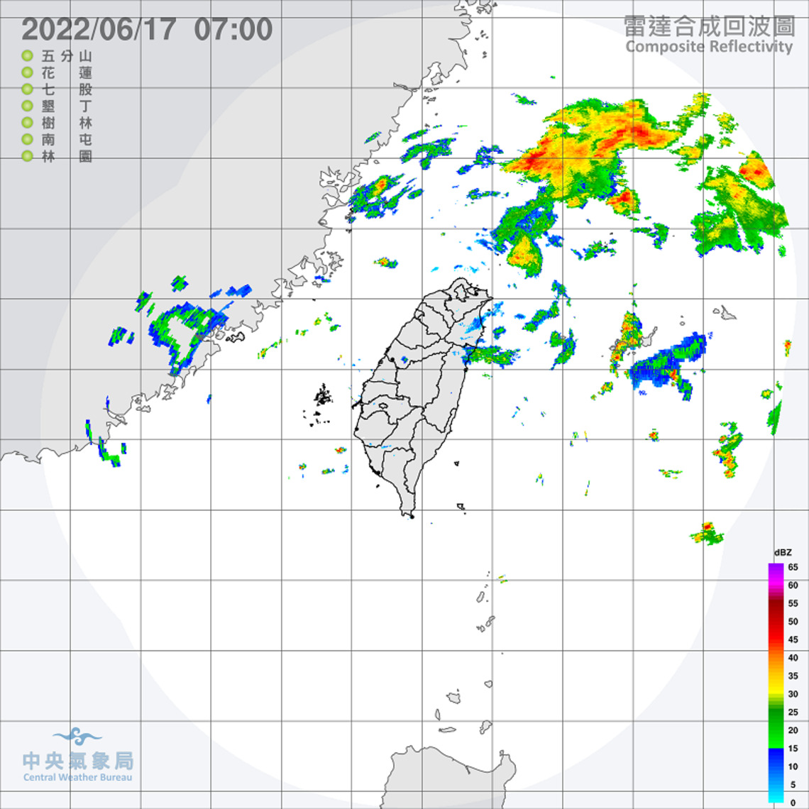 鋒面逐漸遠離   各地大多為多雲到晴
