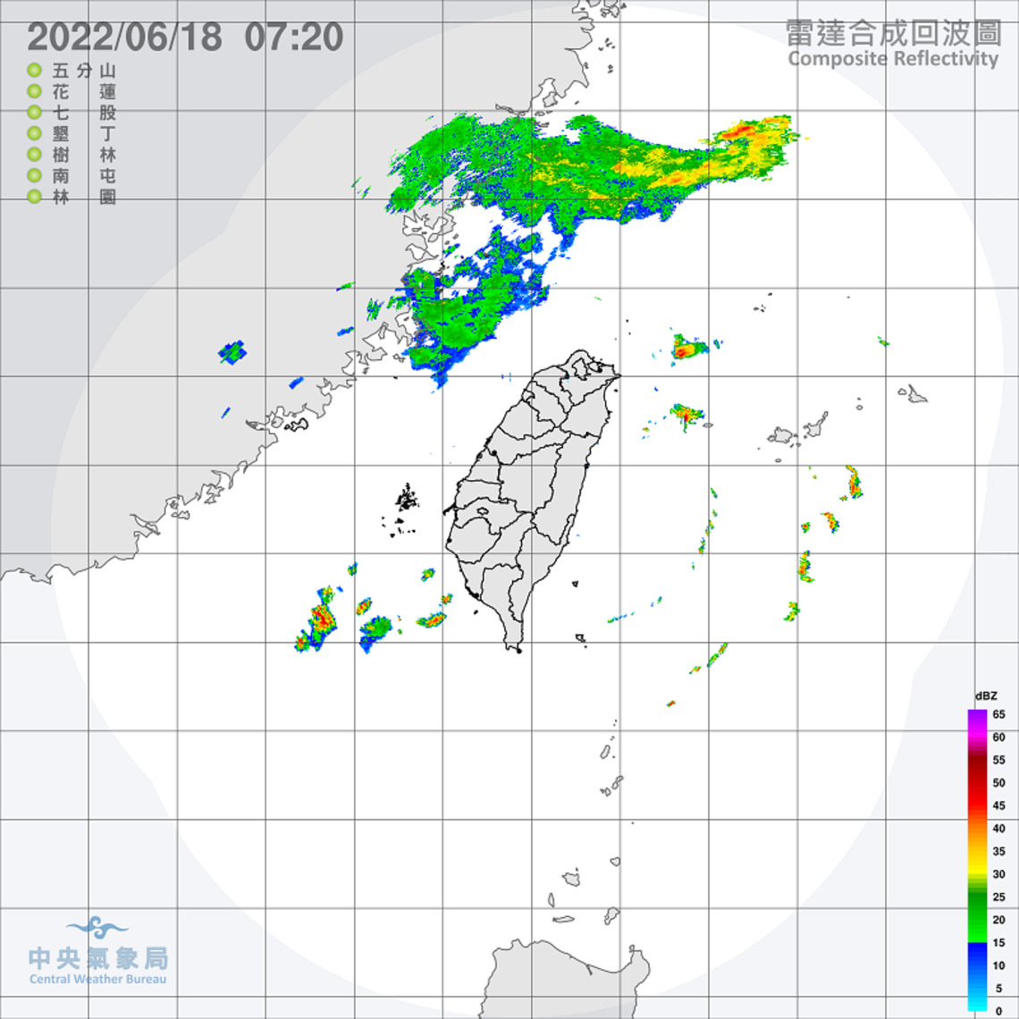 西南風影響 午後注意雷陣雨 金馬留意低雲霧 屏花東有高溫