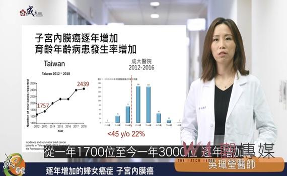 女性十大癌症發生率第5名　「子宮內膜癌」逐年增加