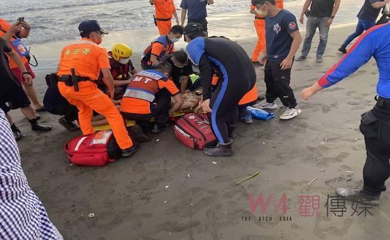高中生台南漁光島戲水遭浪捲走    2獲救1溺亡