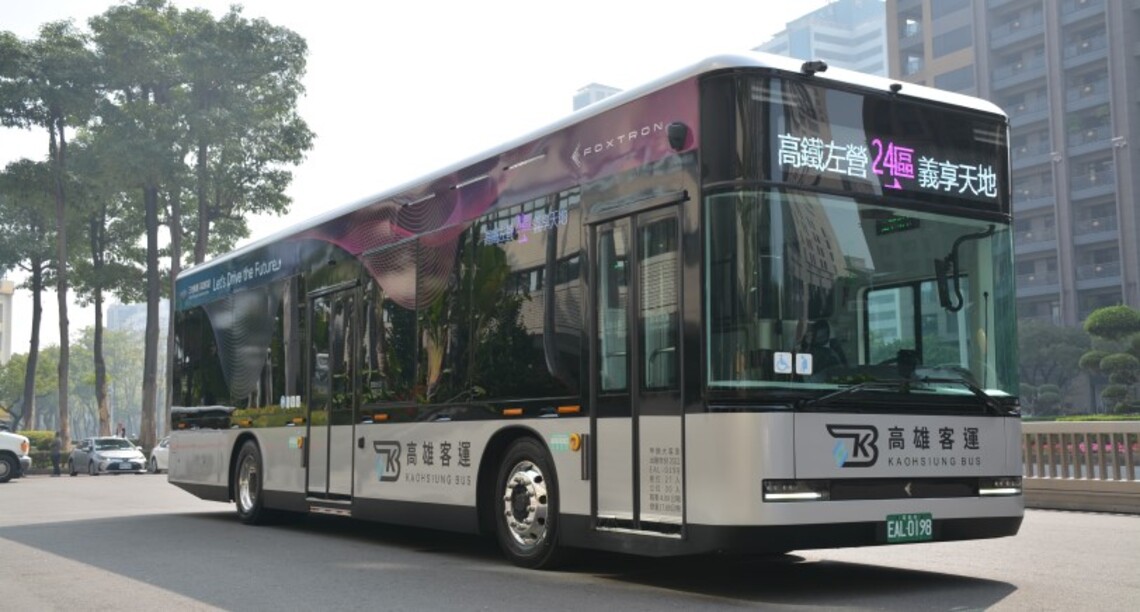 高市示範型電動公車計畫獲評比第一    電動公車占比全國最高