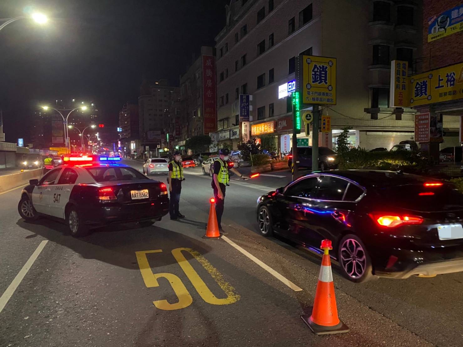 淡水警加強取締酒後駕車、宣導代駕雙管齊下