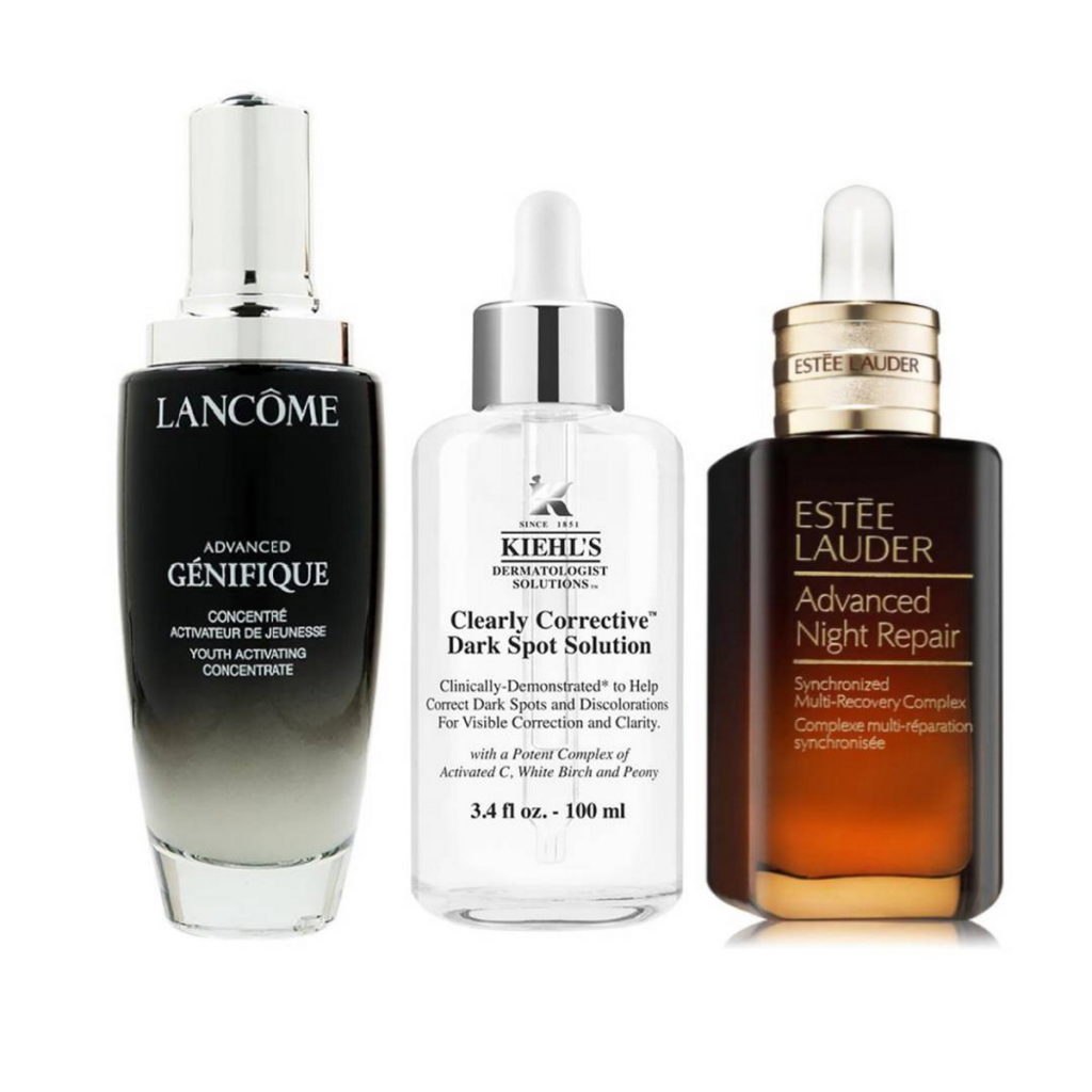 【雅詩蘭黛+蘭蔻+契爾氏】雅詩蘭黛特潤超導全方位修護露,蘭蔻超未來肌因賦活露,契爾氏激光極淨白淡斑精華_推薦價9,985元