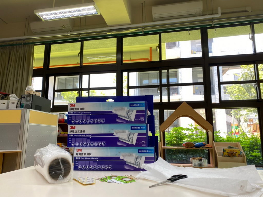 3M提供近百捲靜電空氣濾網予多家北市幼兒園,暖心守護幼兒呼吸品質。
