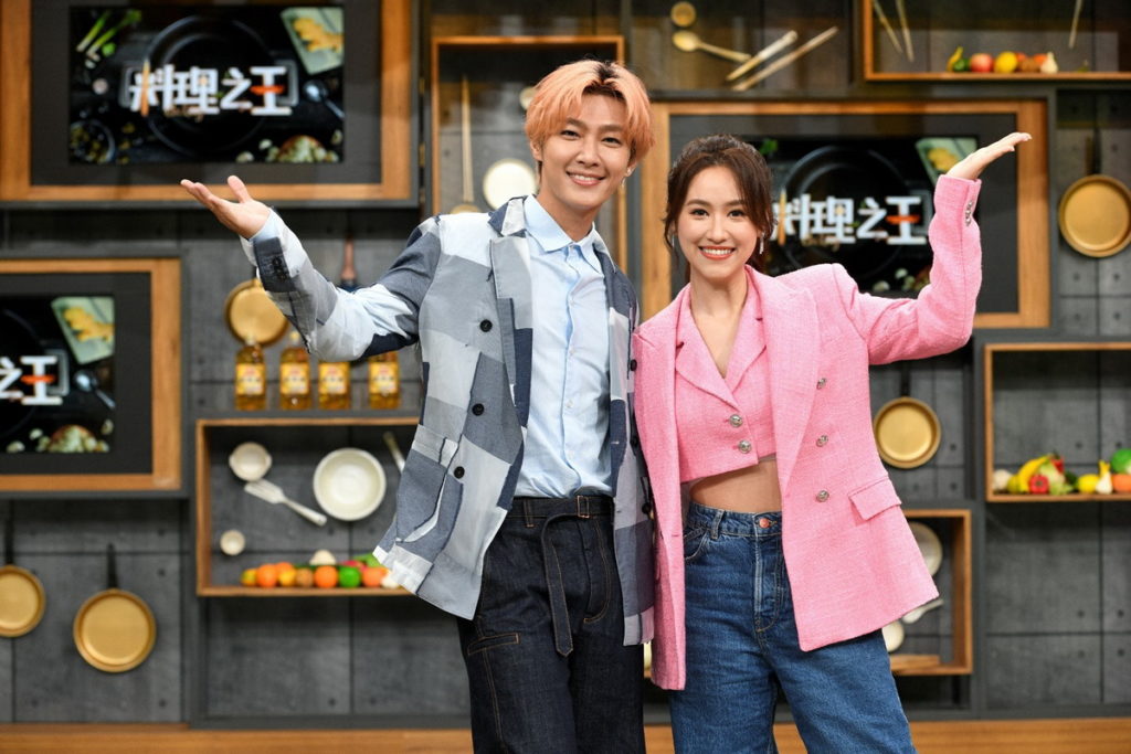 Sandy吳姍儒對於這次與炎亞綸合作，表示非常的開心與安心(圖／料理之王3提供）
