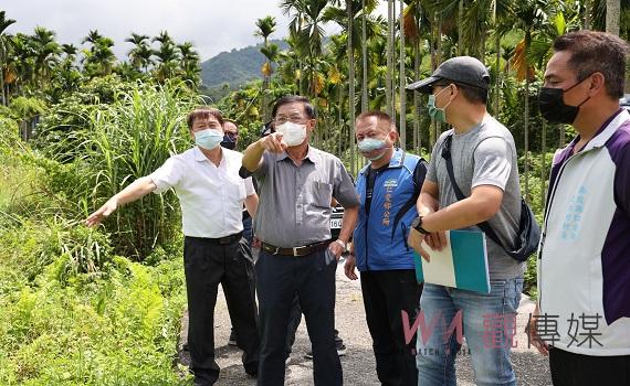 南投縣仁愛原鄉農園無水可用 林縣長會勘允增闢灌溉溝渠
