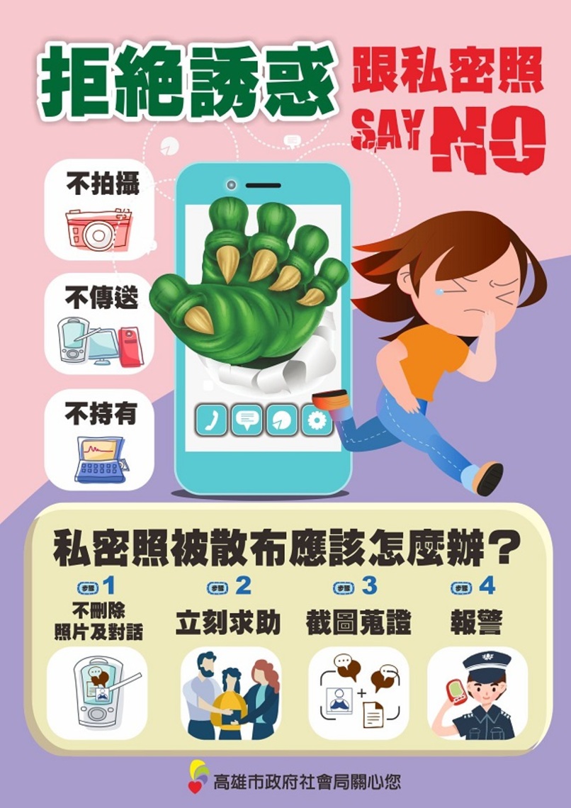 數位足跡永流傳 保護自己 不拍、不傳性私密照