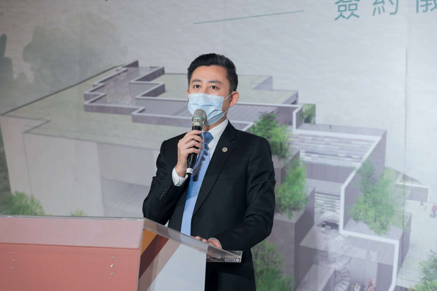 斥資16.4億打造新總圖 林智堅:面臨國際原物料上漲等問題終於簽約 45 新竹市長林智堅 1