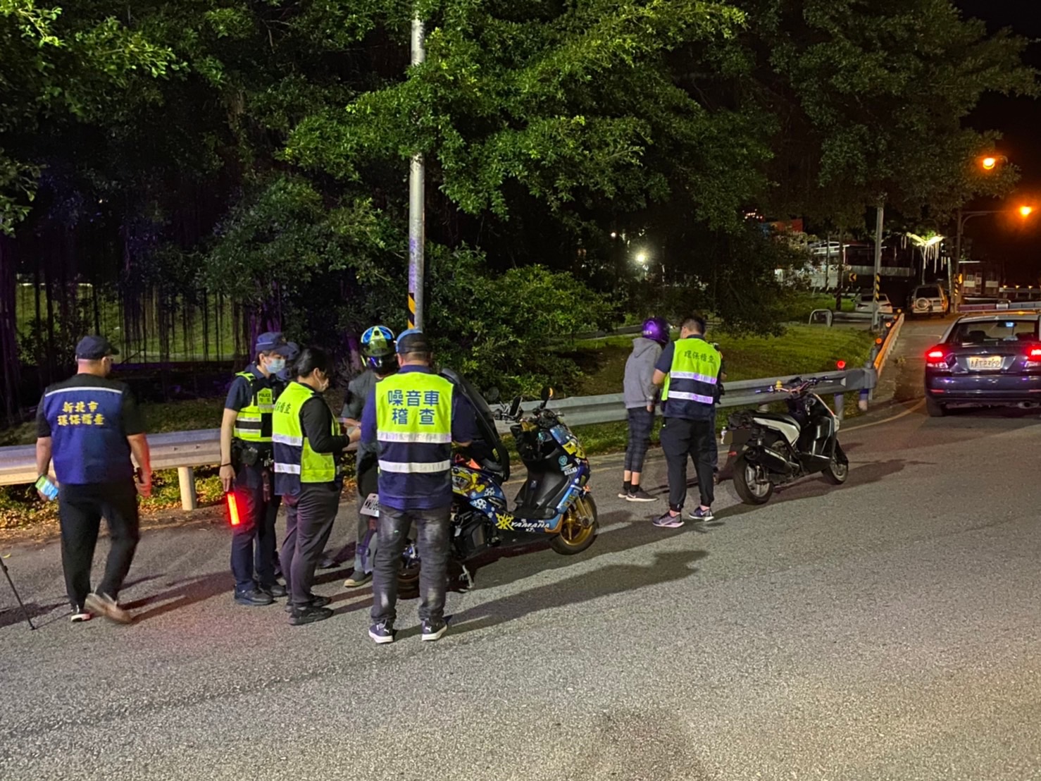 暑期守護市民居住安寧 淡水警強力執法取締改裝噪音車