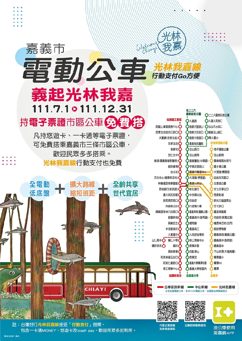嘉義市區公車光林我嘉,升級「行動支付」GO方便