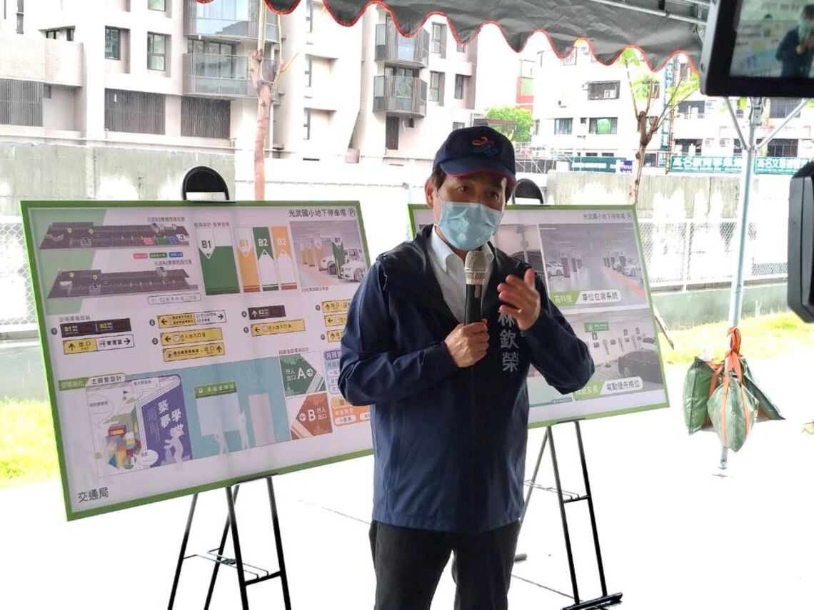 林副市長視察光武國小體操訓練館暨多功能運動館及地下停車場共構新建工程