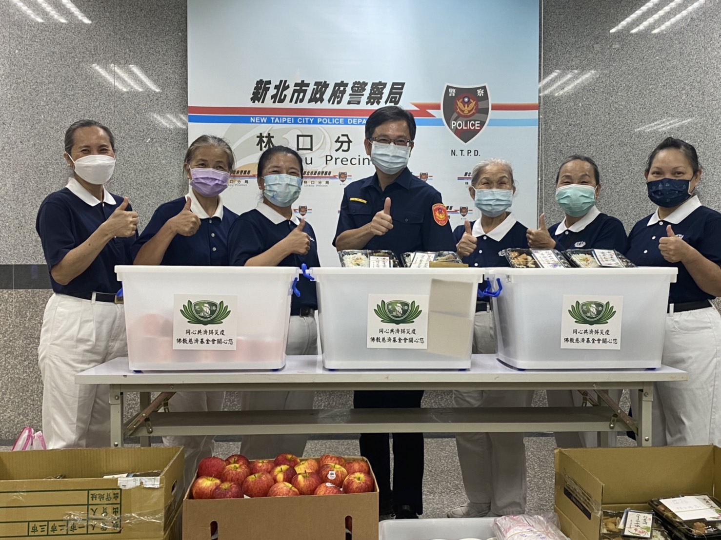 感恩波麗士警政工作無私奉獻 慈濟提供日式精緻素餐慰勞