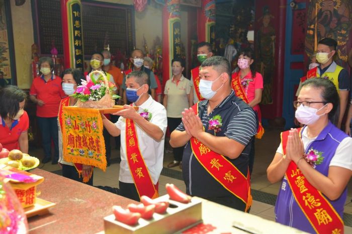 竹山靈德廟熱鬧舉行城隍祝壽大典場面莊嚴隆重
