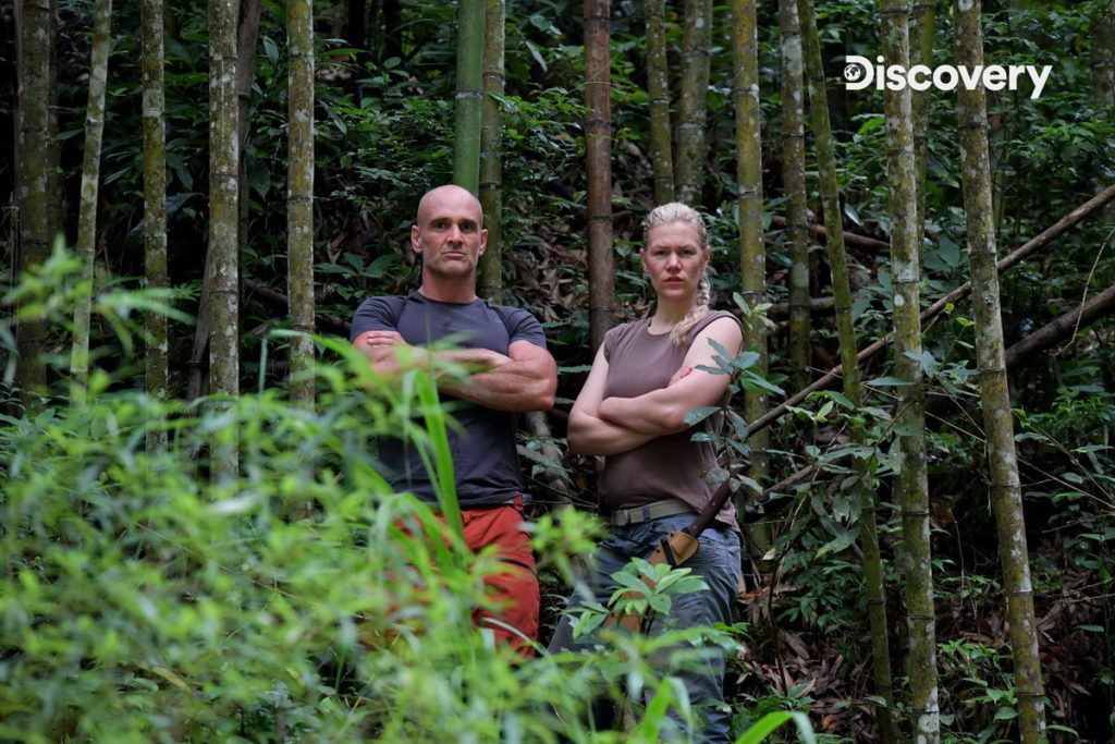 地表最強男子Ed Stafford 在神仙谷對上史上第一位游完泰晤士河的女生 Ness Knight