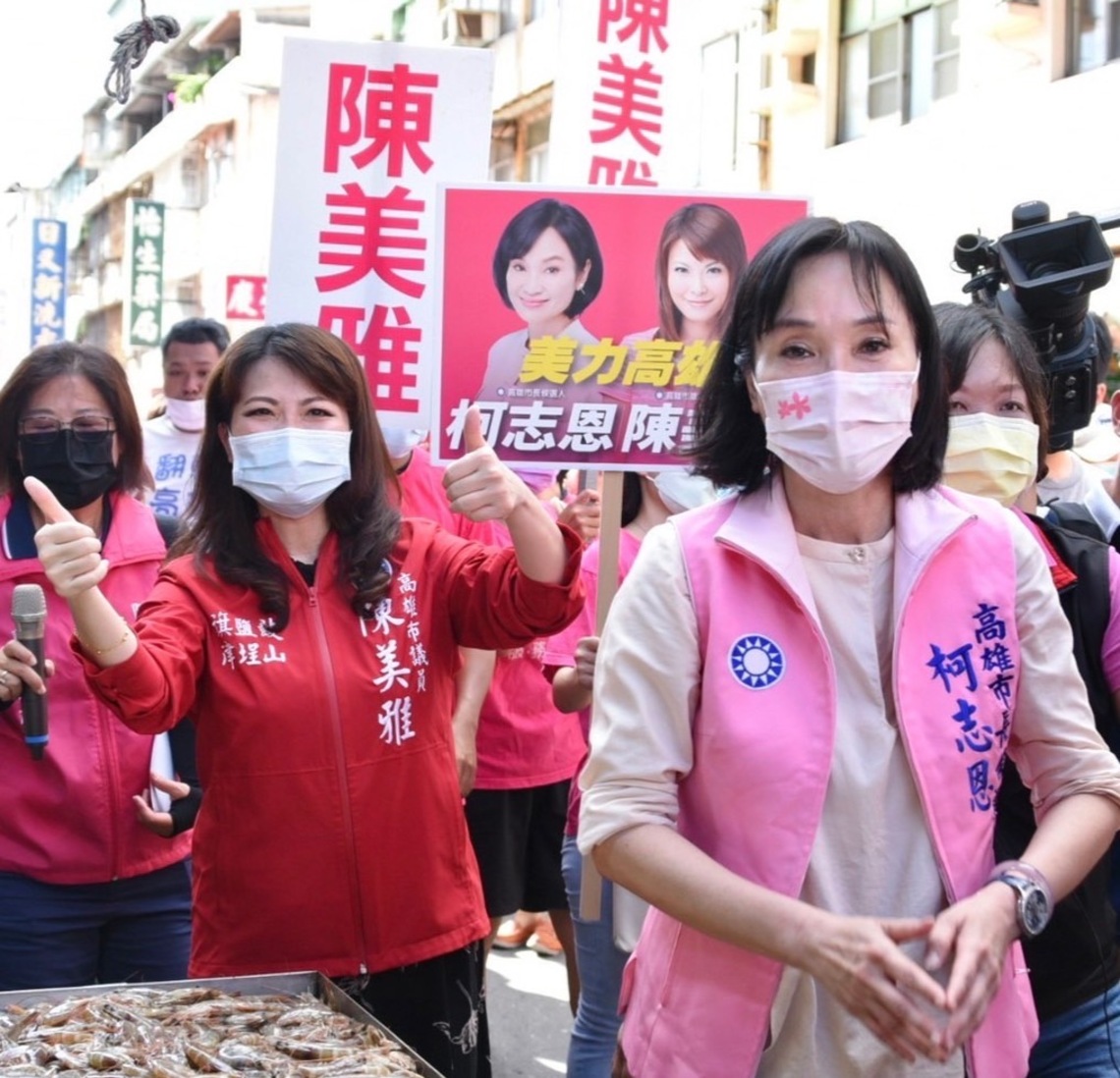 柯志恩確診 藍營大咖快篩確保 陳美雅全程陪報平安