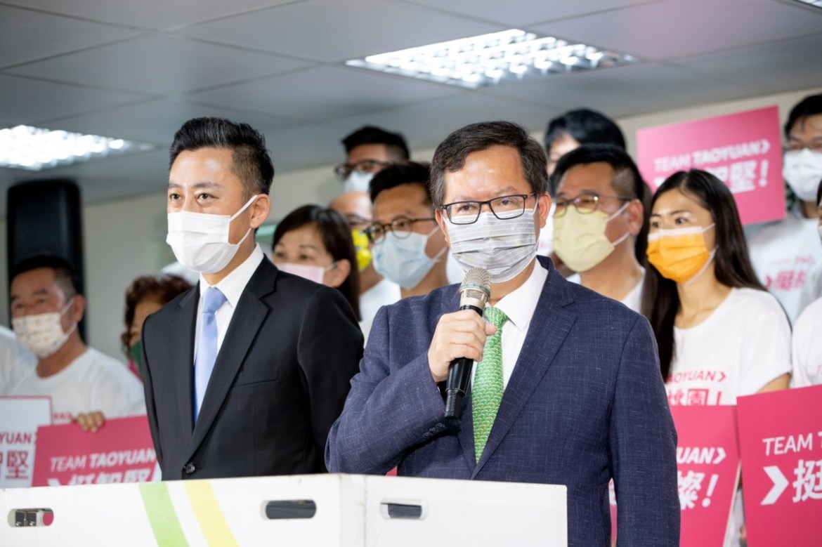 全力拚桃園市長選戰 林智堅明遷戶籍至這區 18 LINE ALBUM 711桃園隊團結挺智堅記者會 220711 1