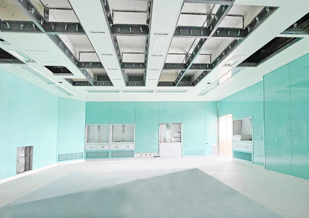 複合式手術室目前施工景況