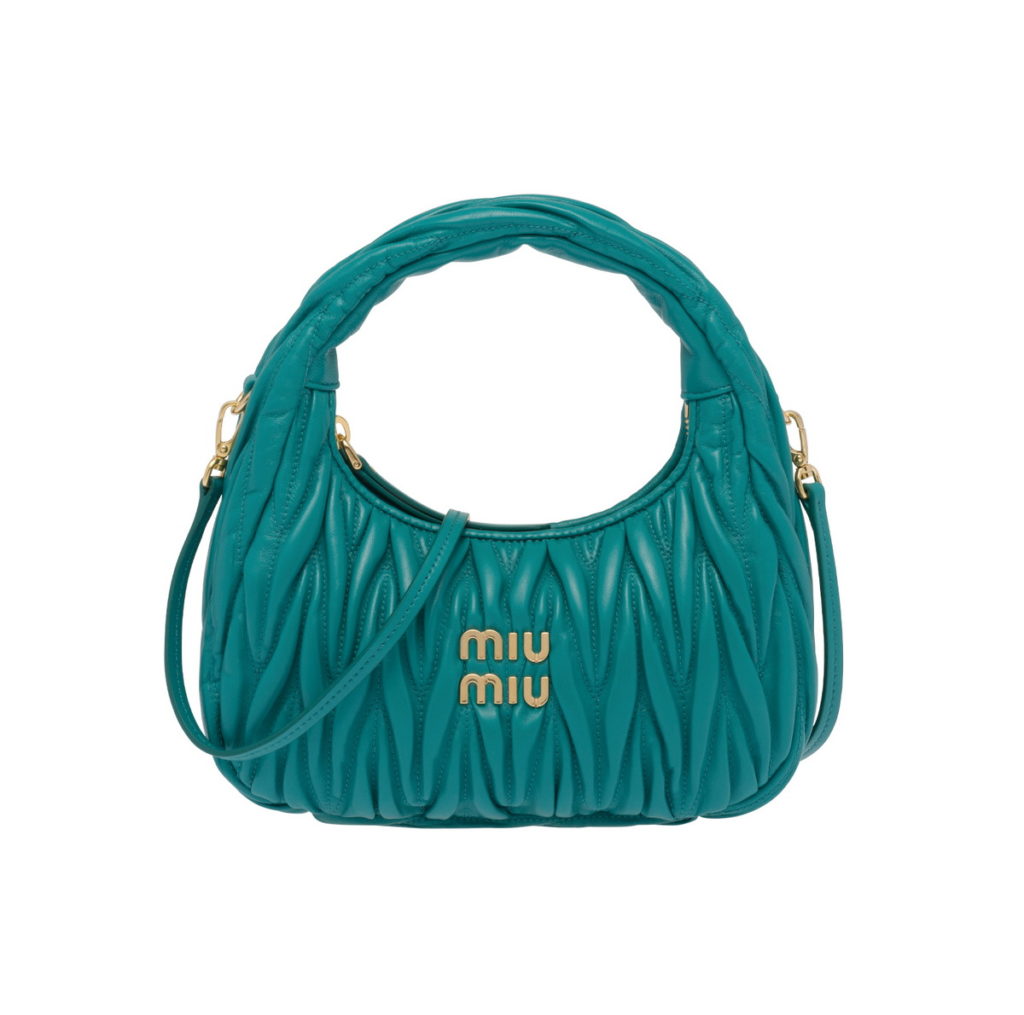 微風南山獨家色 MIU MIU-Miu Wander納帕軟皮手提肩背包 價格店洽