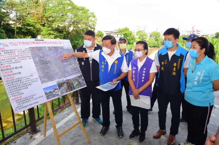 改善竹山下坪自行車道 林明溱長指示加碼延長