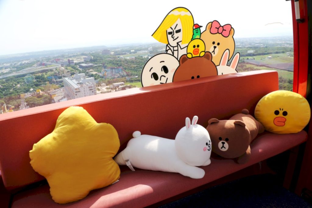 LINE FRIENDS主題摩天輪車廂_LINE FRIENDS家族車廂
