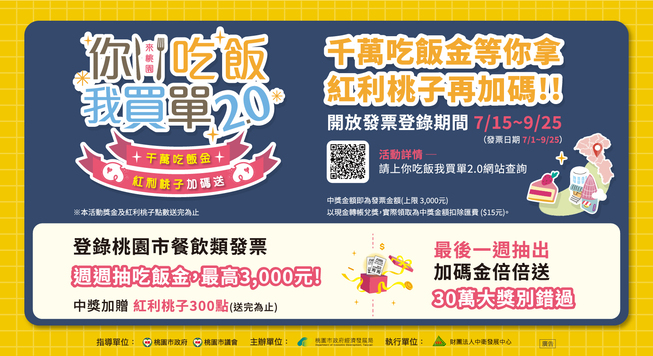 你吃飯我買單2.0 登錄餐廳發票最高抽30萬大獎 28 你吃飯我買單2.0