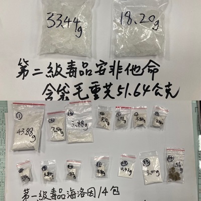 【有片】毒品通緝犯遇警高速逃 藏匿大樓水塔被揪出 24 毒品