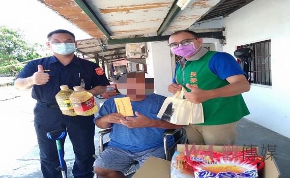 靠臨時農務過活卻中風　北港暖警偕張榮發慰問
