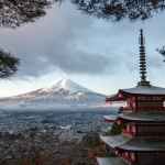 red and gray pagoda temple