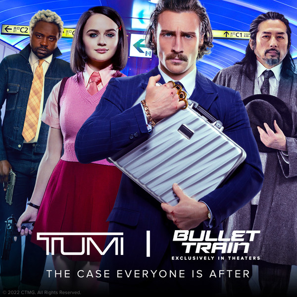 TUMI 的 19 Degree Aluminum 手提箱「讓人趨之若鶩的手提箱」在《子彈列車》中亮相 TUMI 的 19 Degree Aluminum 手提箱「讓人趨之若鶩的手提箱」在《子彈列車》中亮相