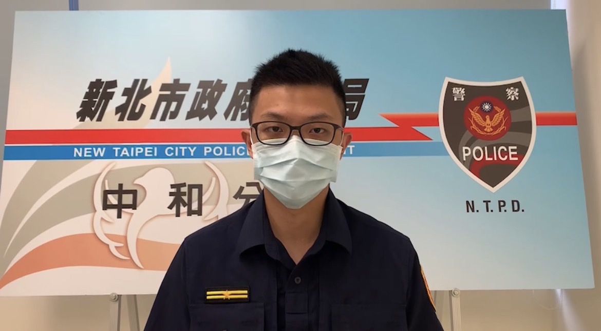 圖片說明:中和分局錦和所長何宗諭說明案情。(記者徐煜勝翻攝)