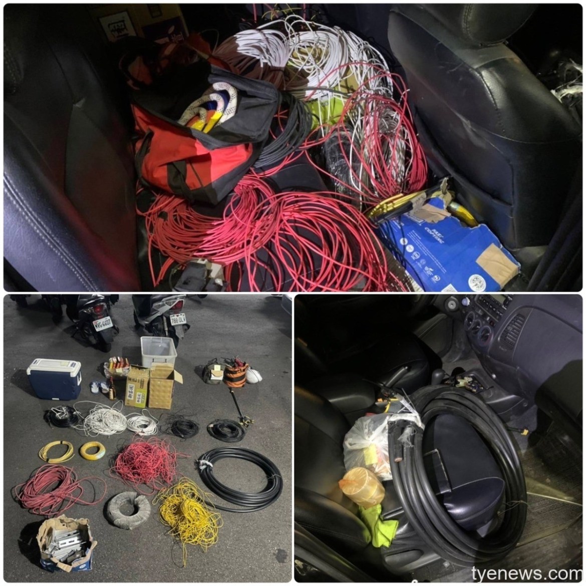 【有片】男子撞車肇逃躲網咖 警速逮人驚見滿車竊取電線 25 S 108937228