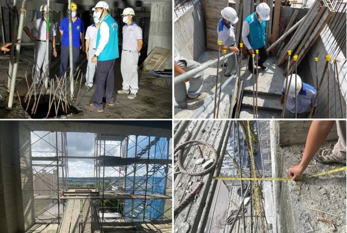 勞工局假日突襲檢查3大醫院新建工程發現7項缺失 依法裁罰並勒令停工改善