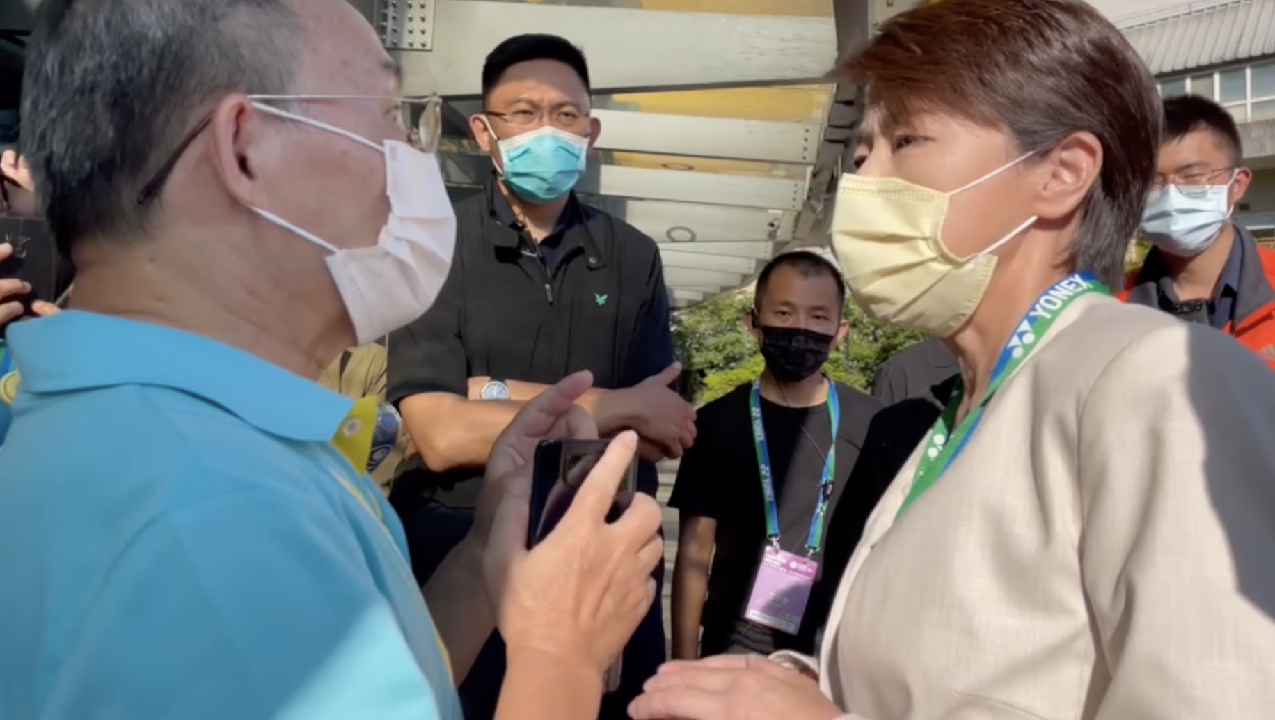 陳國榮也來!黃珊珊連兩場遇民眾陳情 陶晶瑩喊「維安人員在場嗎?」 21 台北市副市長黃珊珊。記者潘永鴻