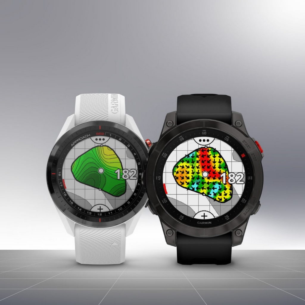 升級後用戶可直接於手錶上，即時查看Garmin訂閱制的高爾夫果嶺地形資料，有助於判斷推桿路線、擬定更好的進攻果嶺策略