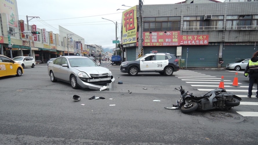 ▲發生交通事故時,警方常需要監視影像來釐清肇事原因 (圖/台中市警察局 提供)