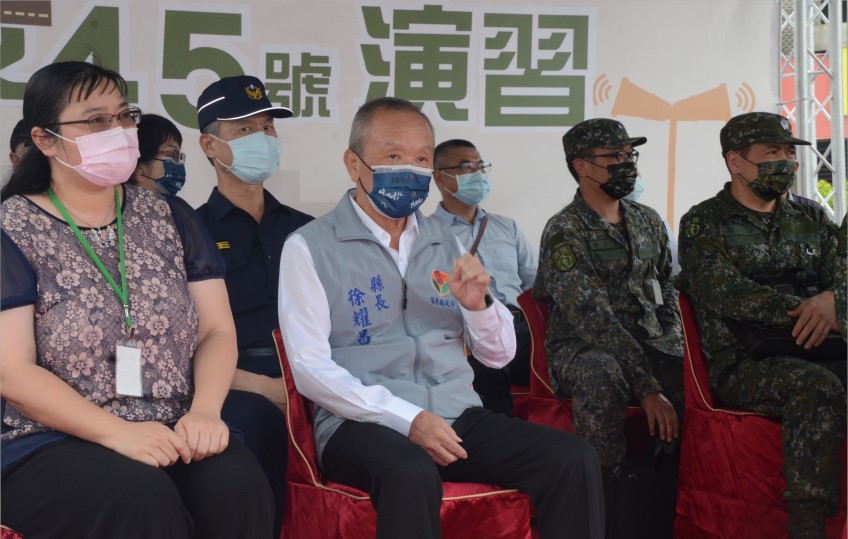 ▲中部地區萬安45號演習,由苗栗縣長徐耀昌擔任演習指揮官 (圖/苗栗縣政府 提供)
