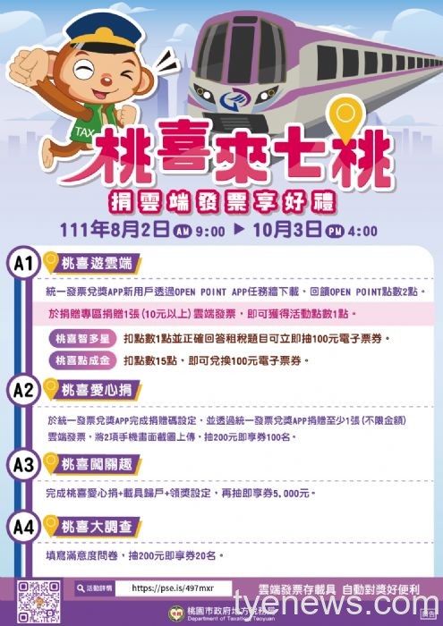 桃市地稅局捐雲端發票享好禮 8/2起最高抽5000元即享券 29 20220726120959886 複製