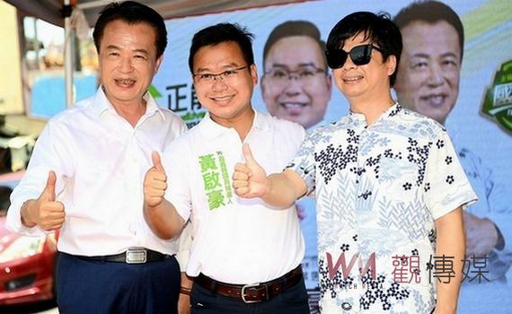 新科金曲歌王王俊傑跨刀寫歌 黃啟豪競選歌曲發表唱出《啟豪家己人》