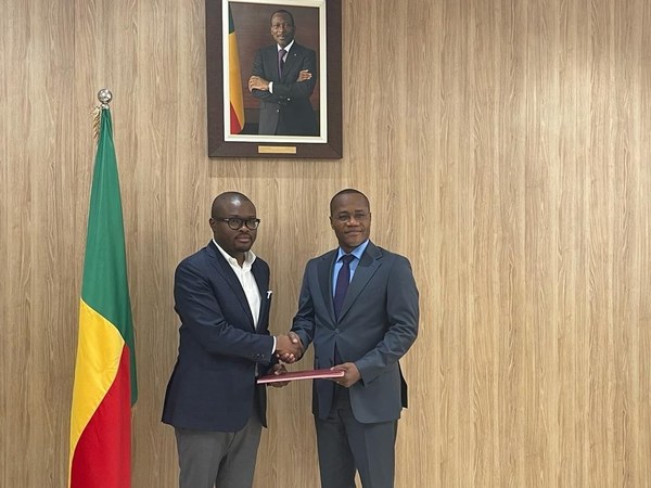 Romuald Wadagni, Minister of Economy and Finance for Benin; Anicet Houngbo, Managing Director Webb Fontaine Benin