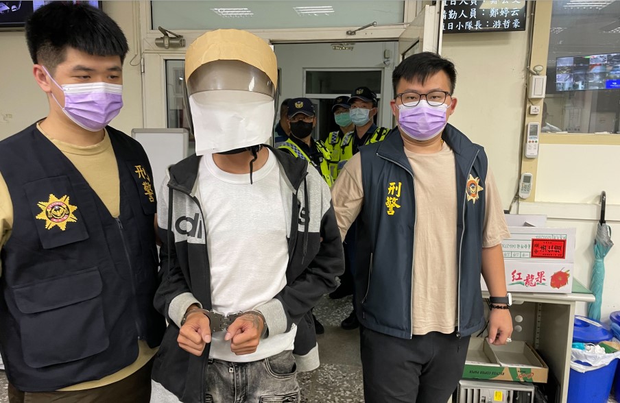 ▲發生於大里中興路的聚眾鬥毆案,開槍的邱嫌逃到屏東遭警方逮捕歸案 (圖/台中霧峰分局 提供)