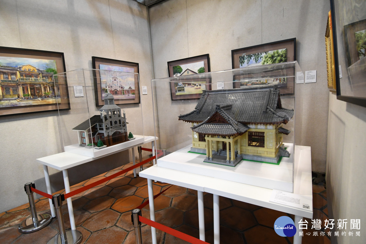 樂高建築作品。圖/記者鄧富珍攝
